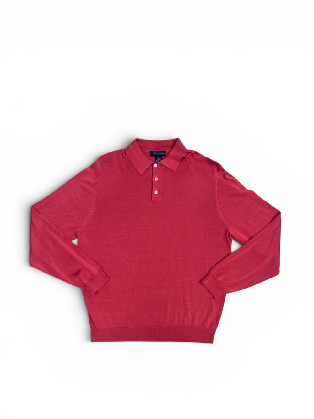 Brooks Brothers Silk Long Sleeve Polo